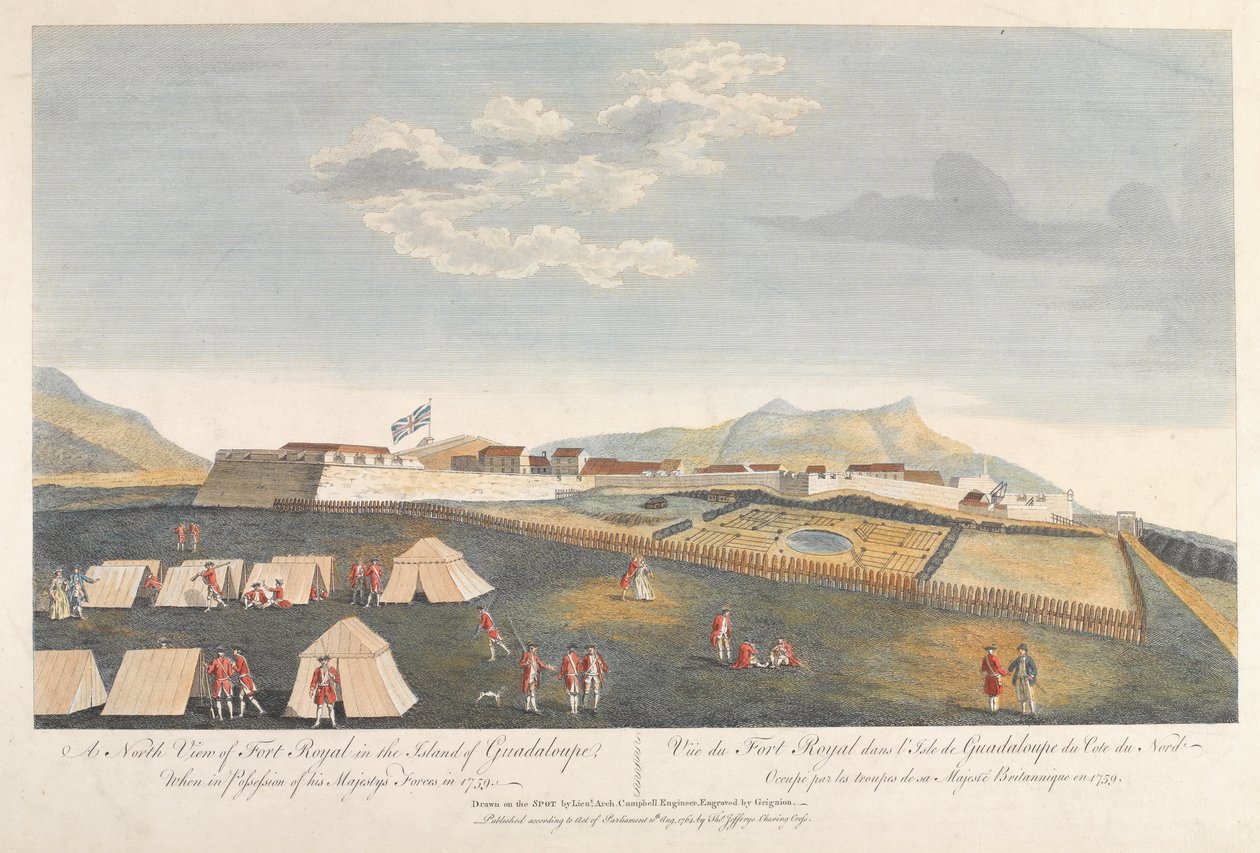 Fort Royal, Guadeloupe, 1759 von Archibald Campbell