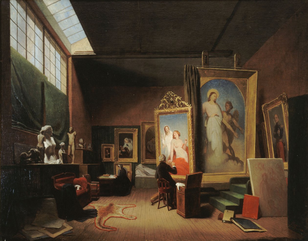 Atelier von Ary Scheffer, rue Chaptal, 1851 von Arie Johannes Lamme