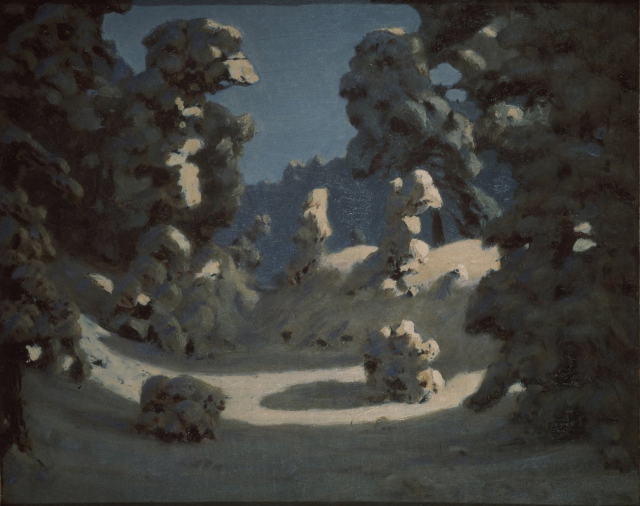 Sonnenflecken auf dem Raureif von Arkhip Ivanovich Kuindzhi