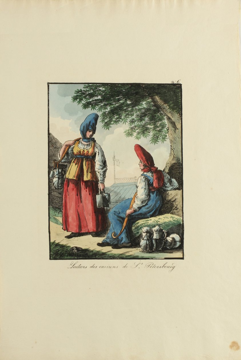Milchmädchen von Petersburg, 1817 von Armand Gustave Haubigant