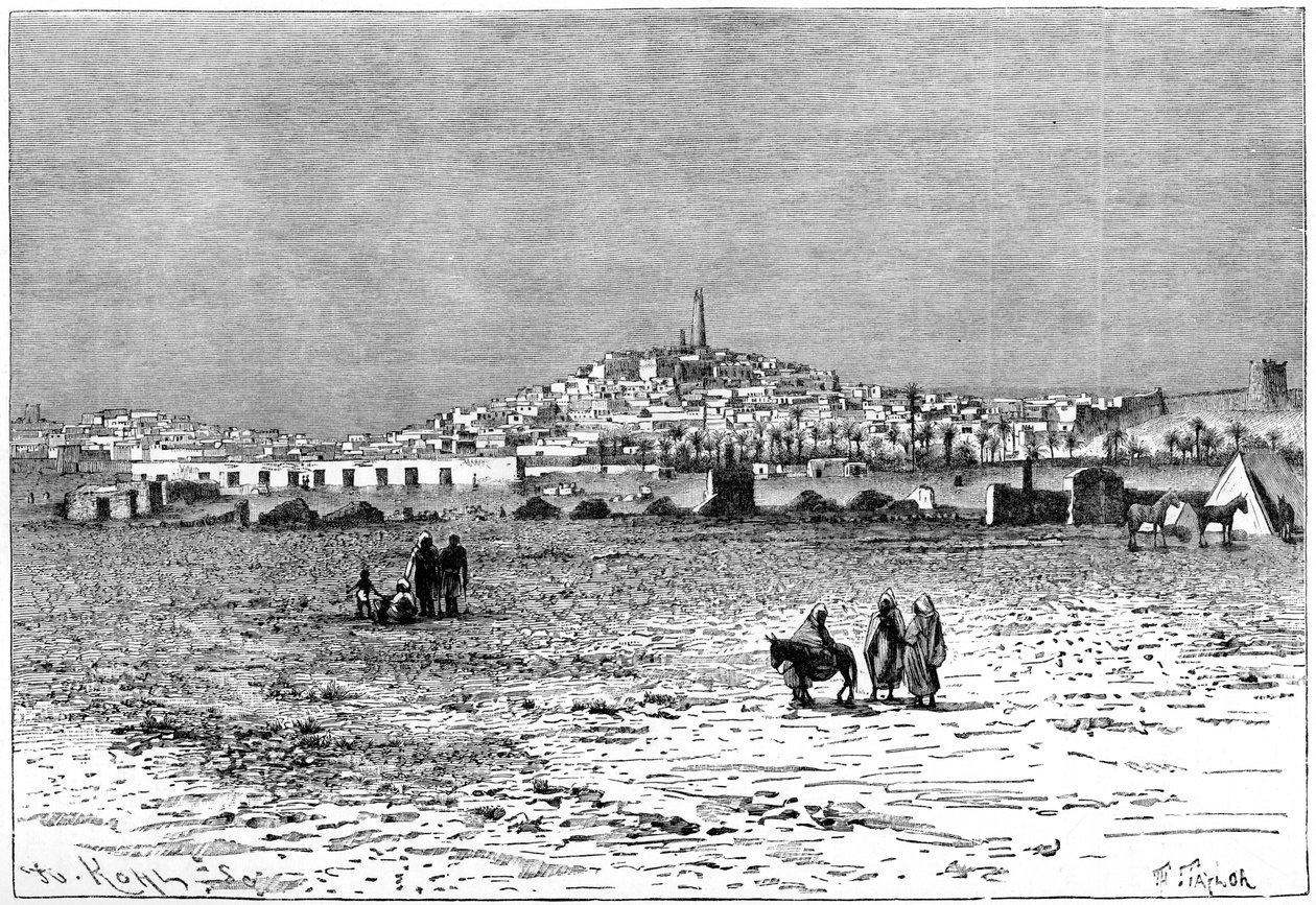 Ansicht von Ghardaia, Algerien, um 1890 von Armand Kohl