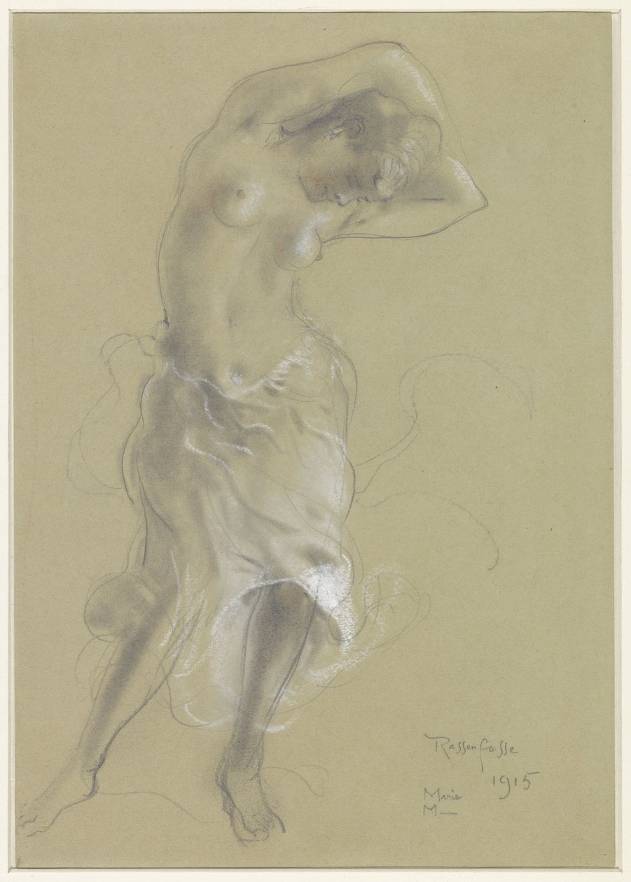 Tanzende halbnackte Frau von Armand Rassenfosse