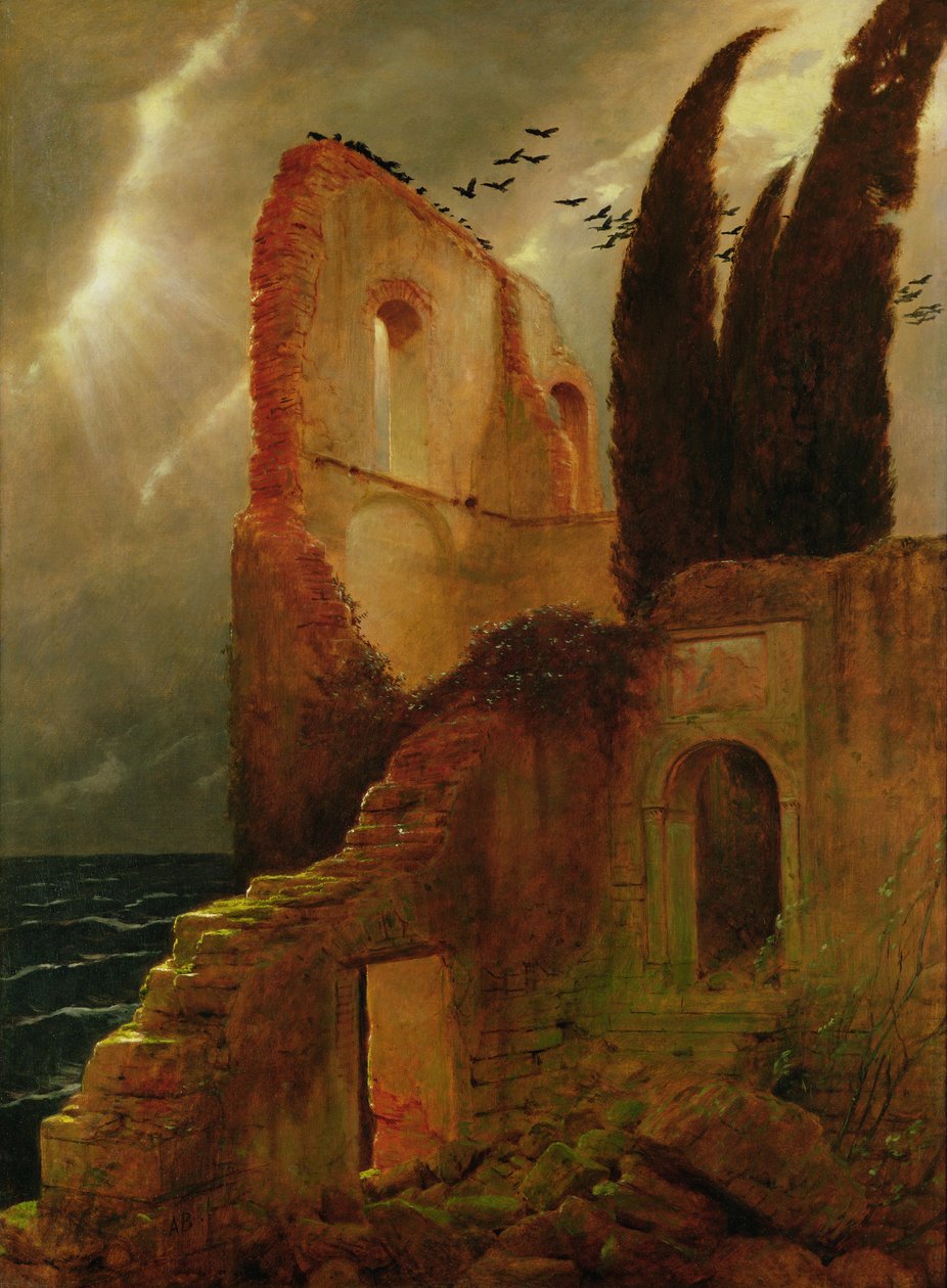 Ruine am Meer von Arnold Böcklin
