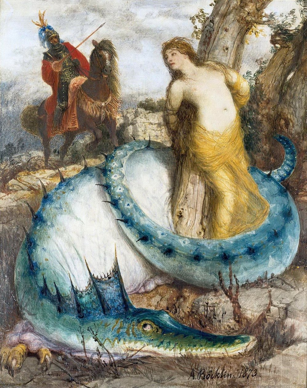 Ruggiero und Angelica von Arnold Böcklin