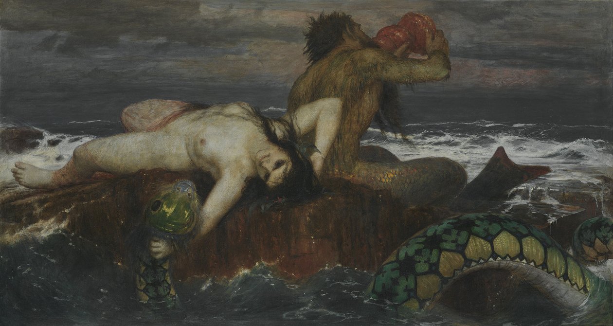 Triton und Nereide von Arnold Böcklin