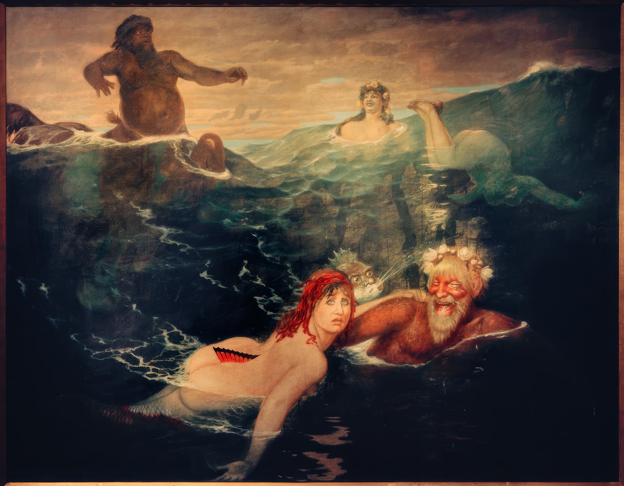 Im Spiel der Wellen von Arnold Böcklin