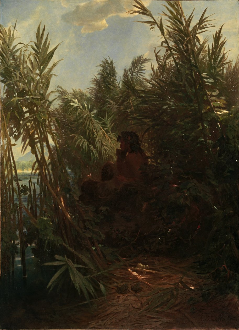 Pan im Schilf, 1856-1857 von Arnold Böcklin