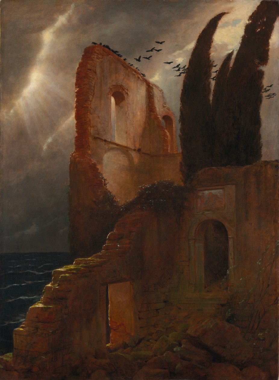 Ruine am Meer von Arnold Böcklin
