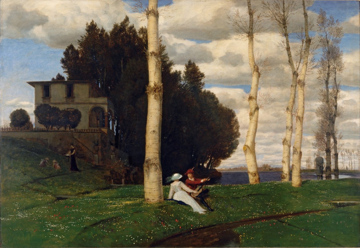 Frühlingstag (Die drei Lebensalter) von Arnold Böcklin