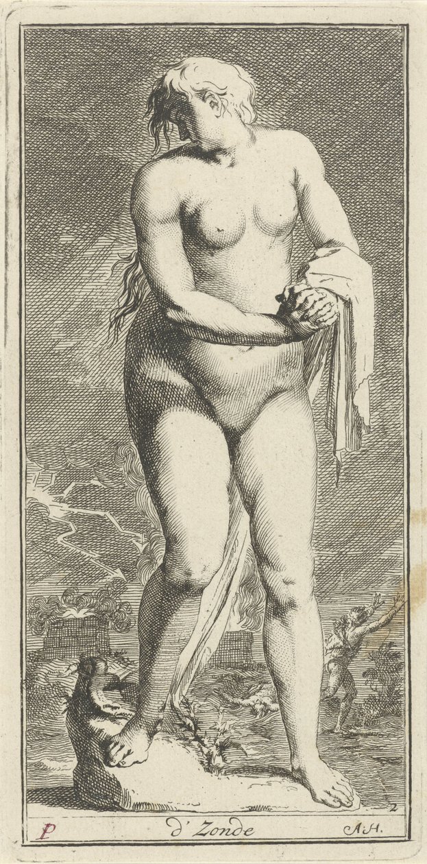 Personifizierte Sünde von Arnold Houbraken
