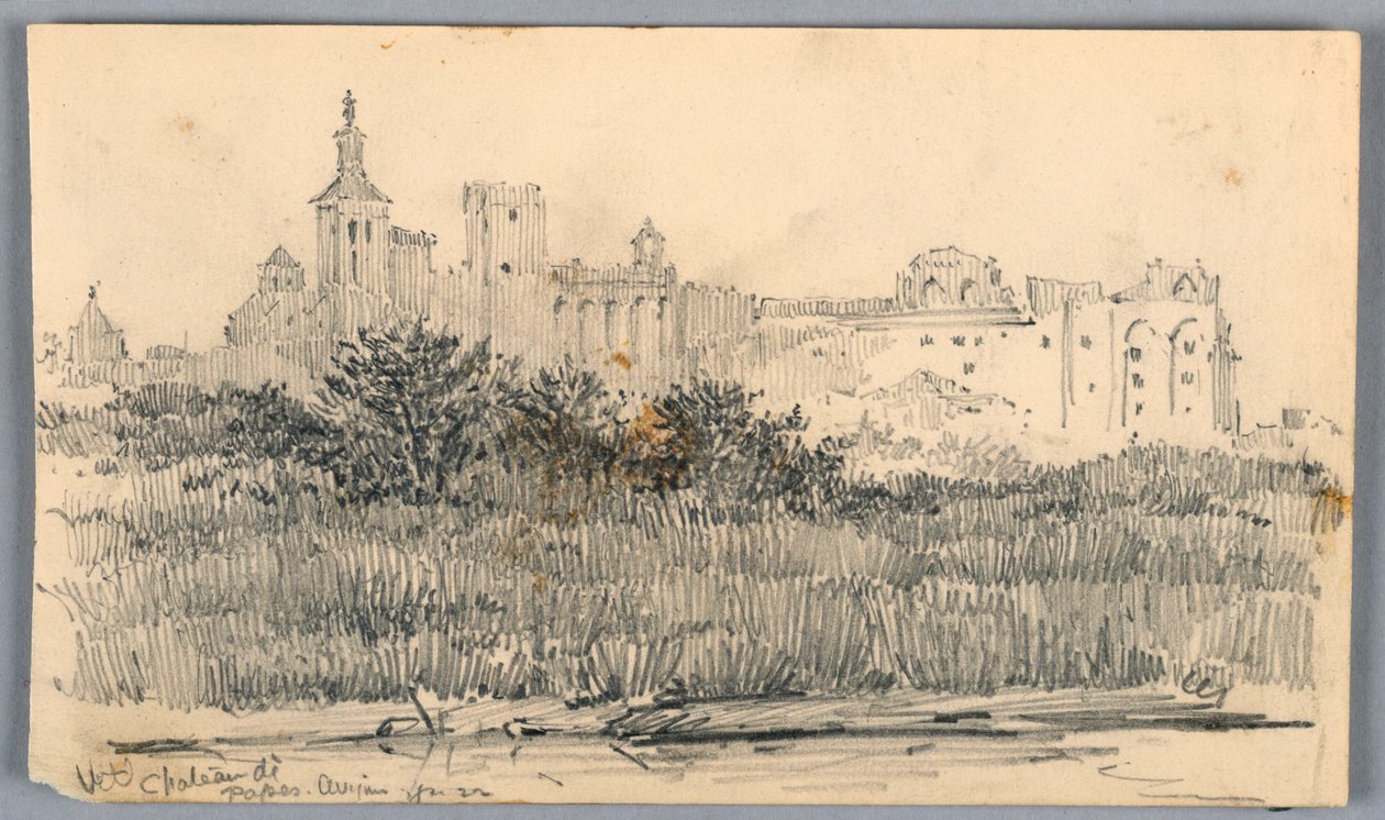 Château des Papes, Avignon von Arnold William Brunner