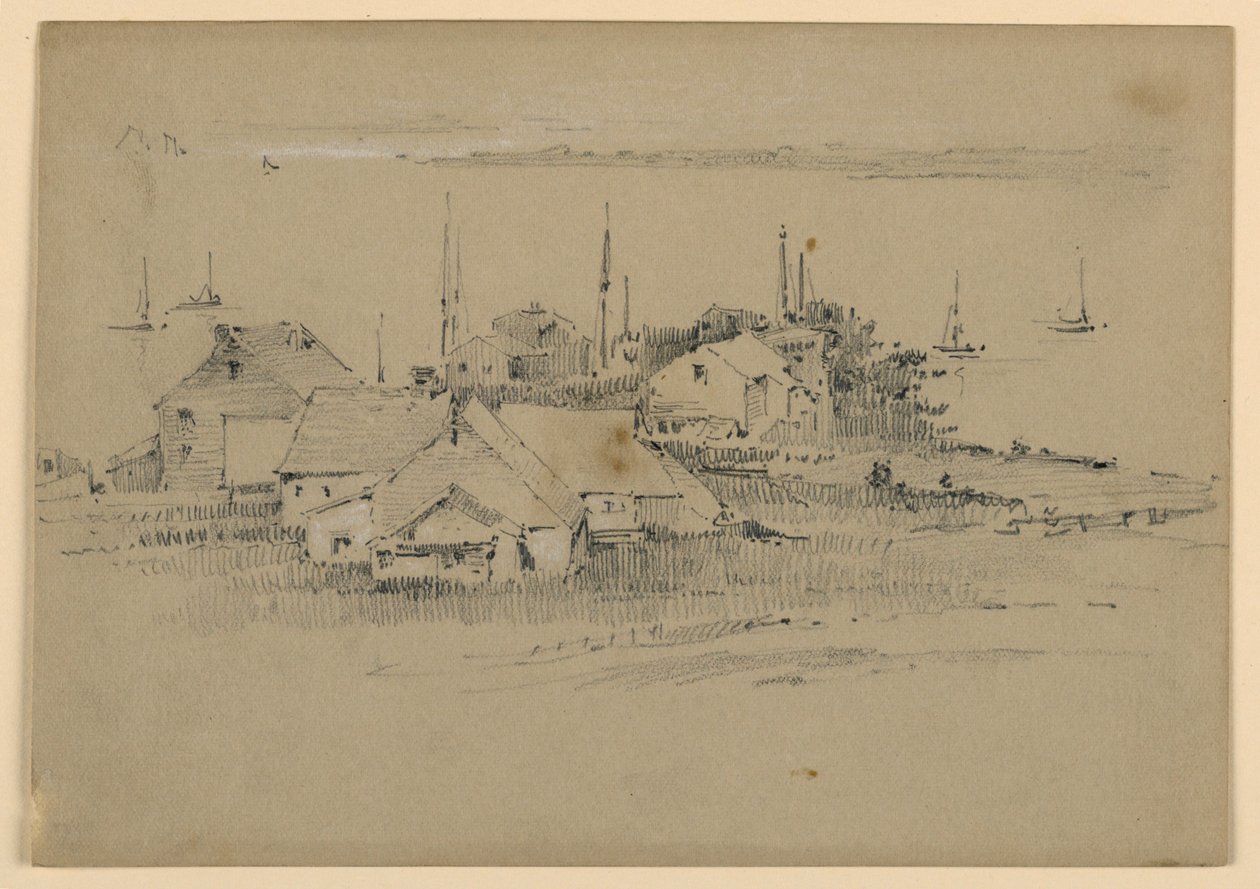 Fischerdorf von Arnold William Brunner