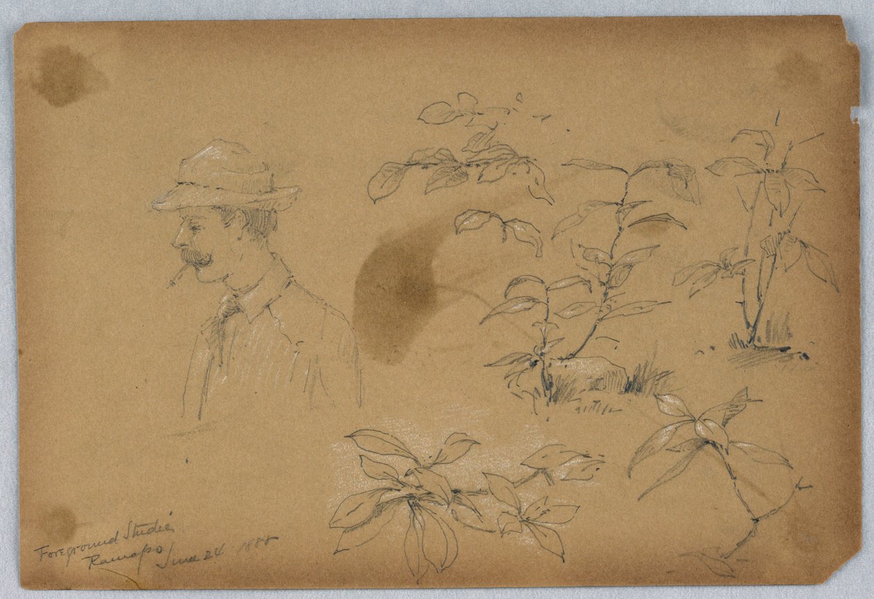 Vordergrundstudien, Ramapo von Arnold William Brunner