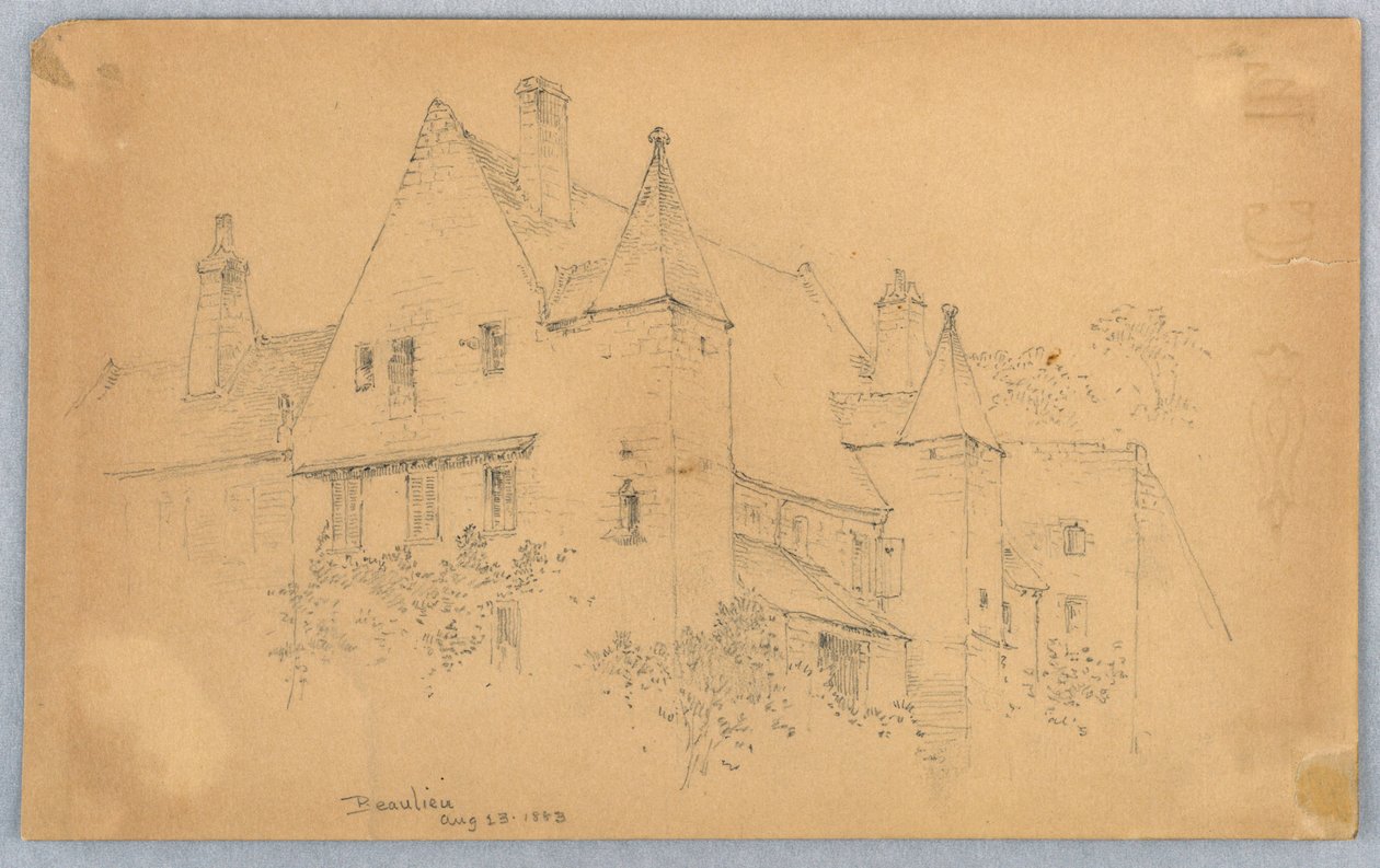 Skizze von Beaulieu von Arnold William Brunner