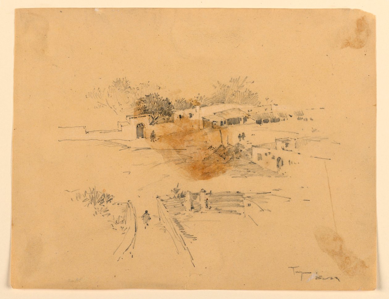 Platz in Tanger von Arnold William Brunner