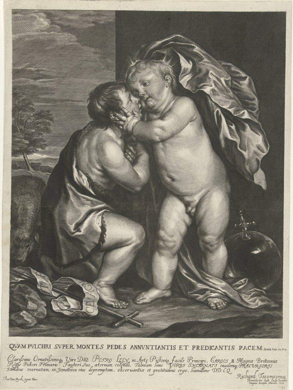 Christuskind und Johannes der Täufer von Arnold de Jode