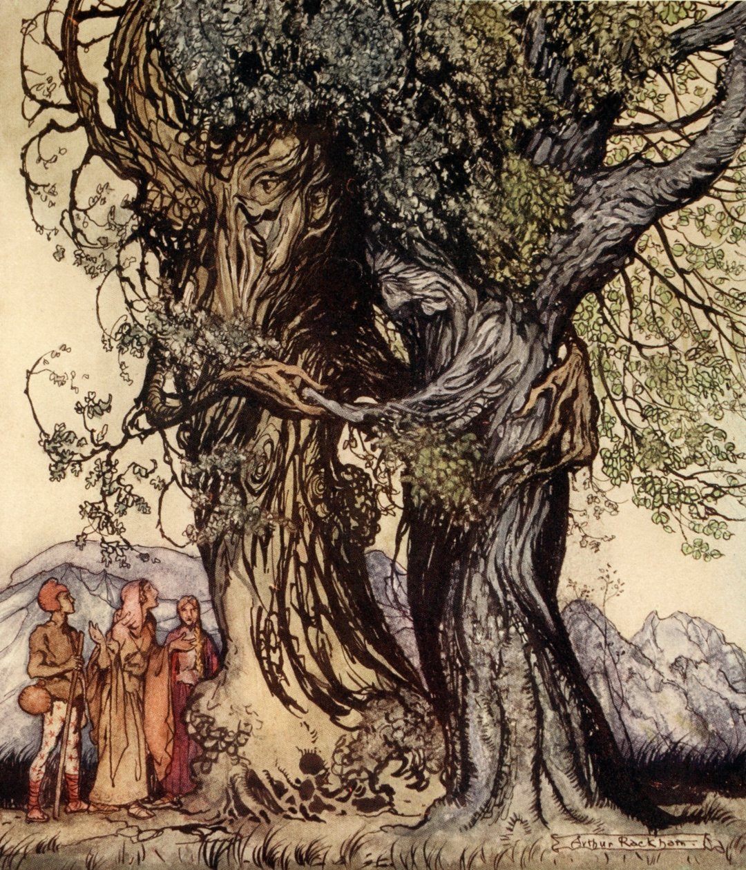 Ich bin der alte Philemon! murmelte die Eiche, Illustration aus 