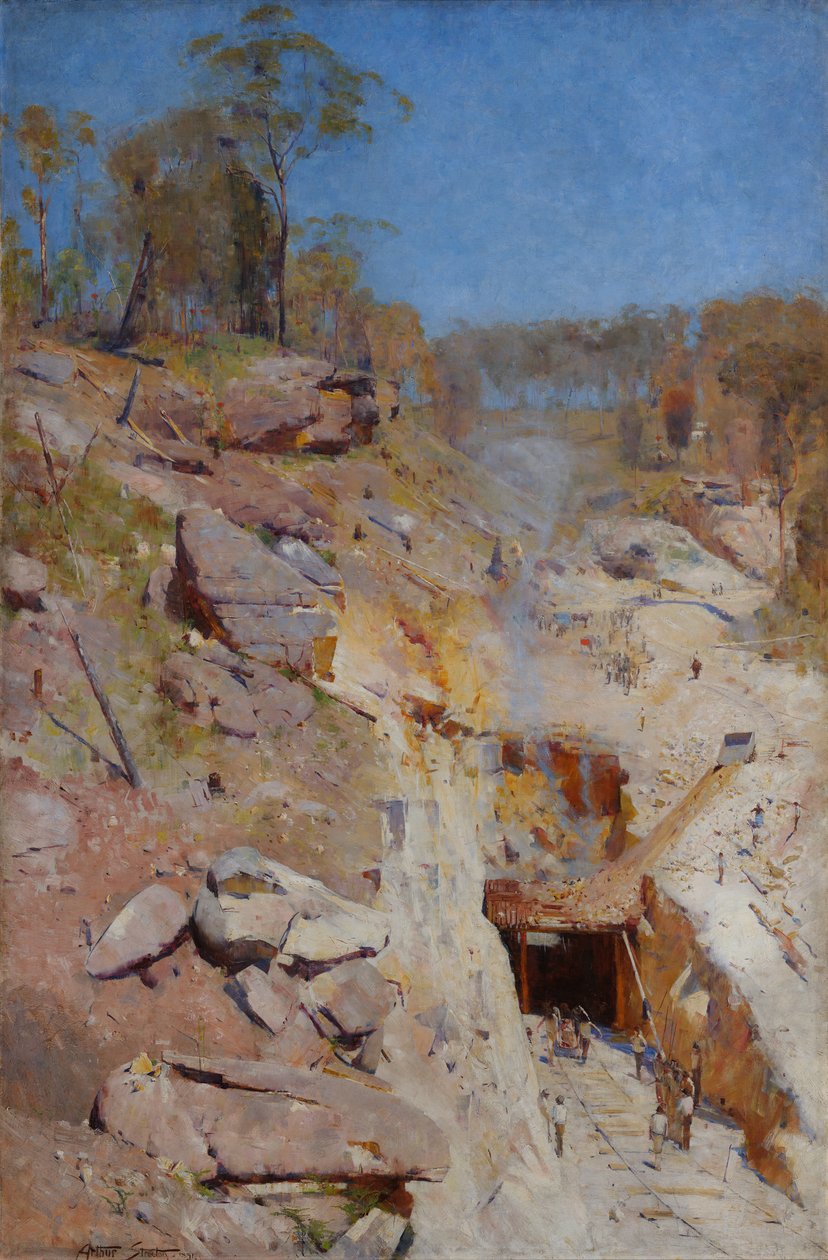 Feuer brennt von Arthur Streeton