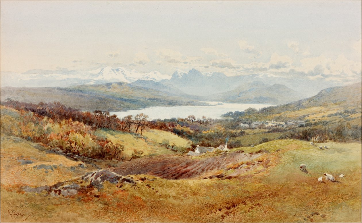 Landschaft - Langdale Pikes von Arthur Tucker