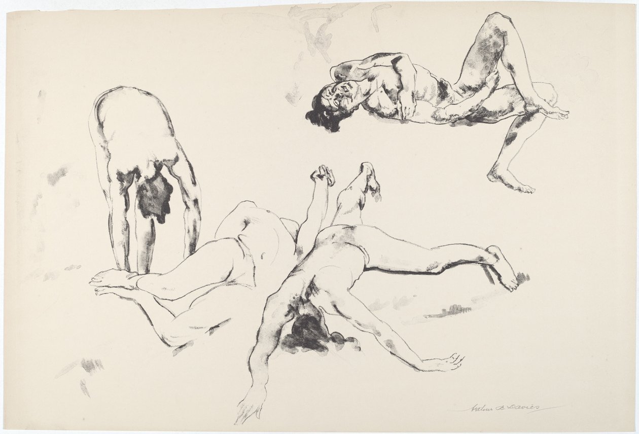 Männer in Qualen von Arthur B. Davies