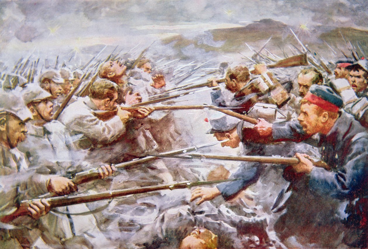 Belgier wehren Deutsche in Lüttich ab von Arthur C. (after) Michael