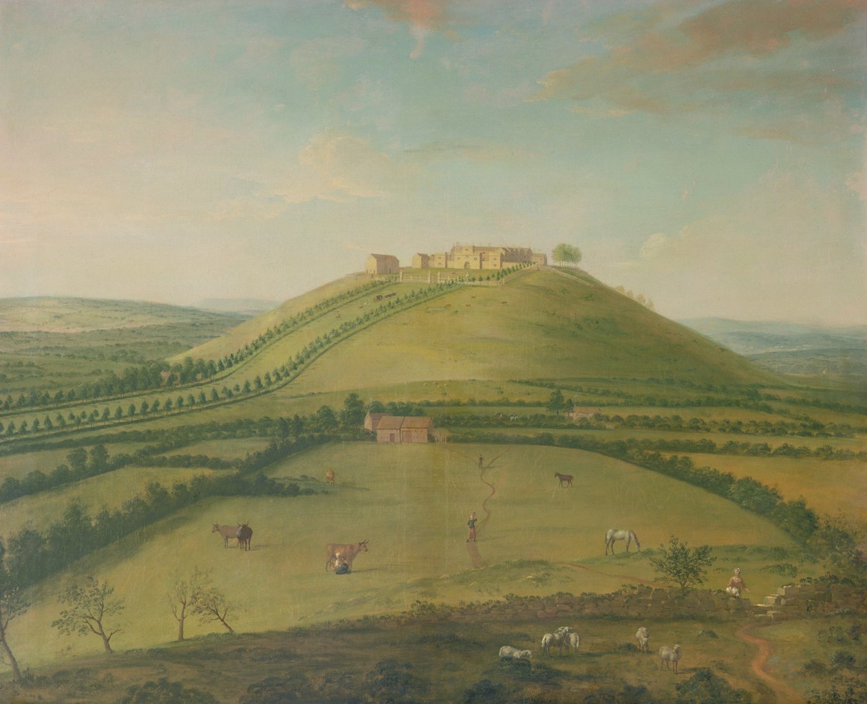 Hoghton Tower, 18. Jahrhundert von Arthur Devis