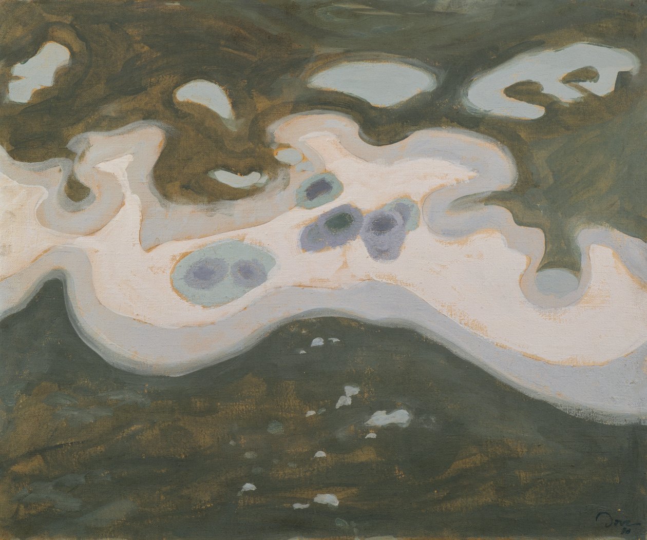 Schnee auf Eis von Arthur Garfield Dove