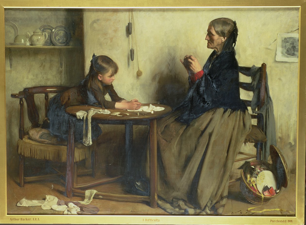 Eine Schwierigkeit von Arthur Hacker