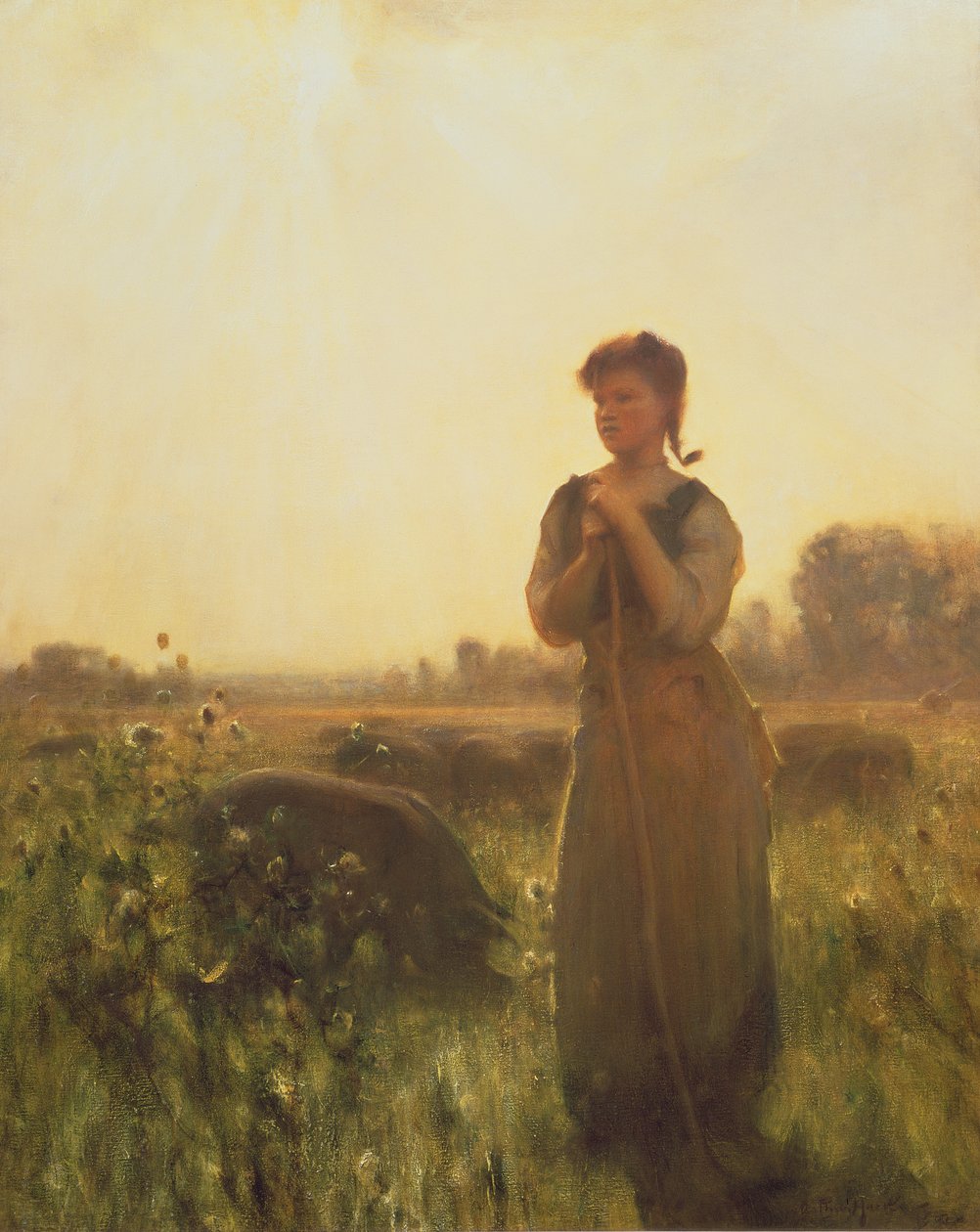 Das Bauernmädchen von Arthur Hacker