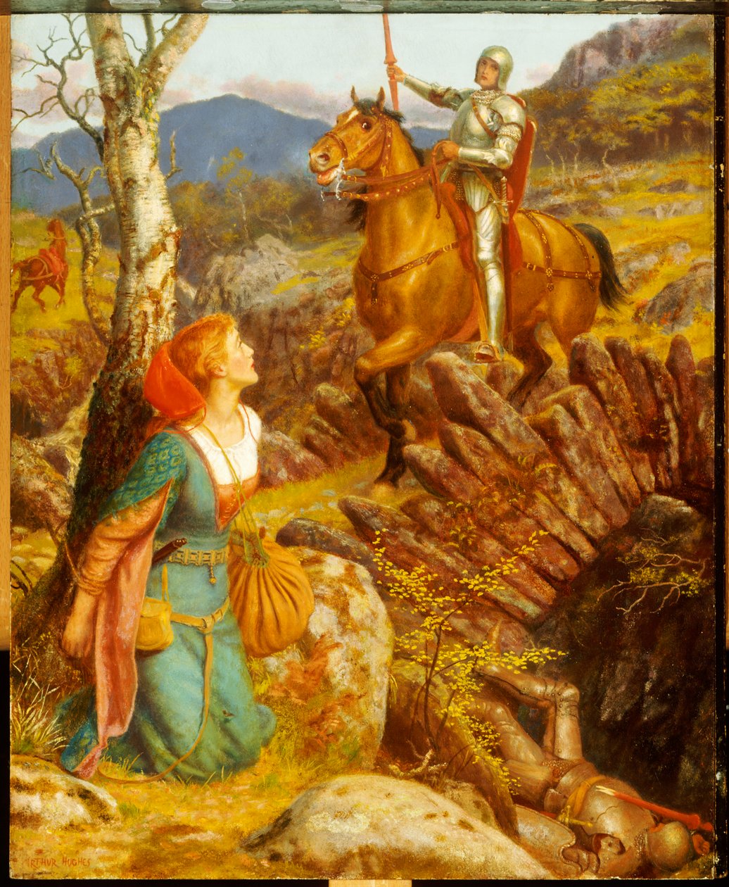 Der Sturz der rostigen Nacht von Arthur Hughes