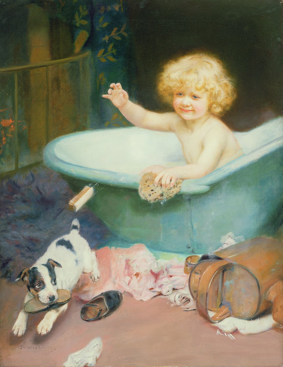 Badezeit von Arthur John Elsley