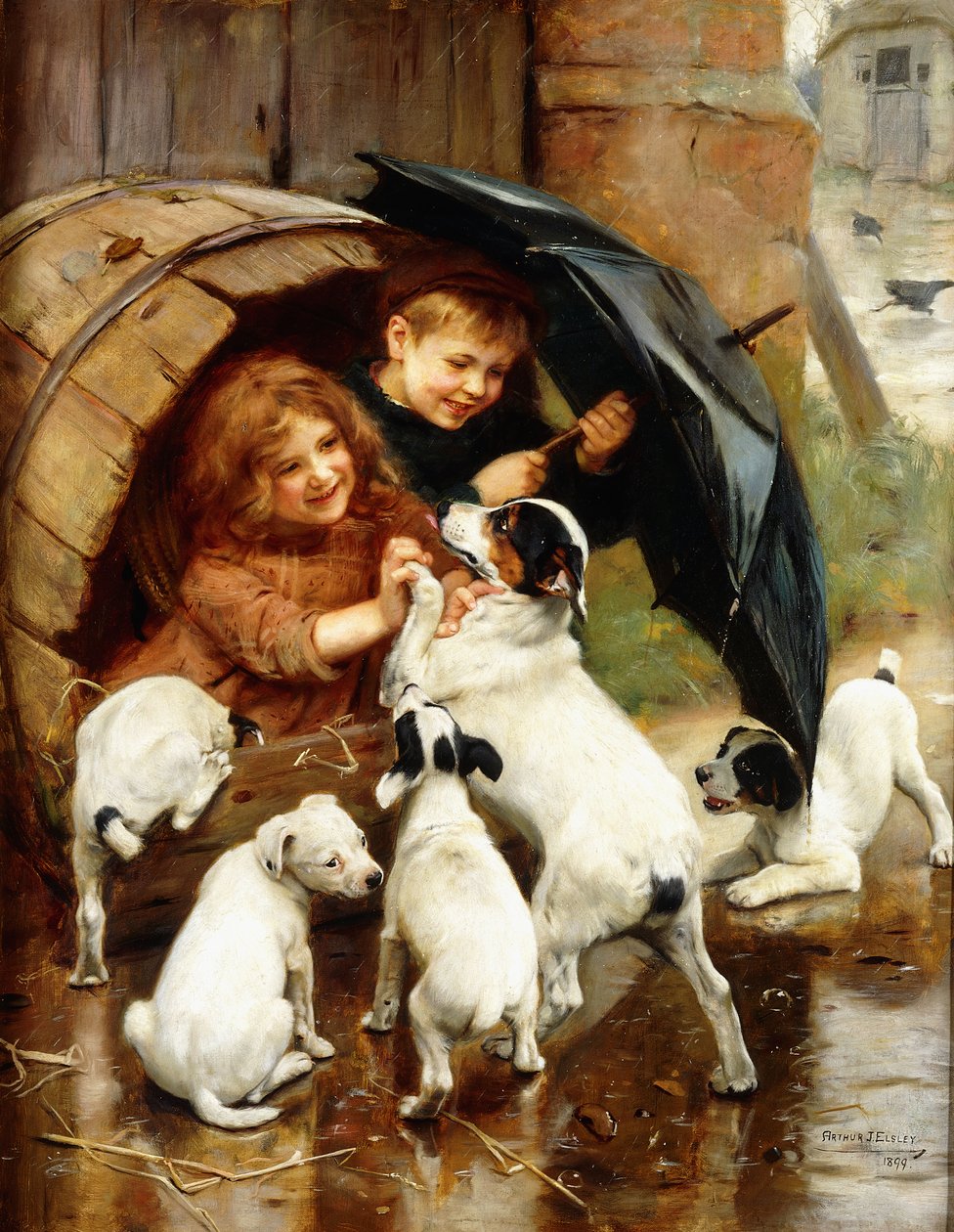 Voll Innen von Arthur John Elsley