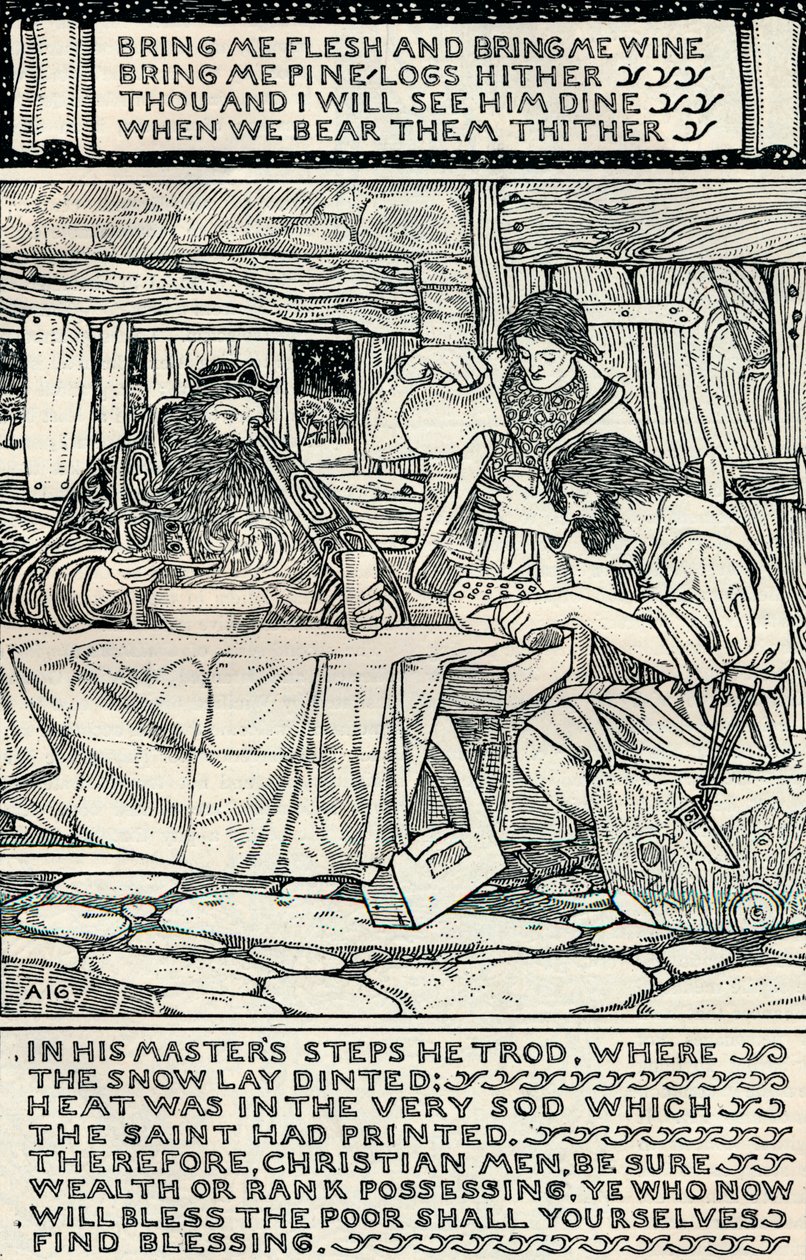 Guter König Wenzel, 1895 von Arthur Joseph Gaskin