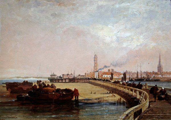 An den Docks: Calais von Arthur Joseph Meadows