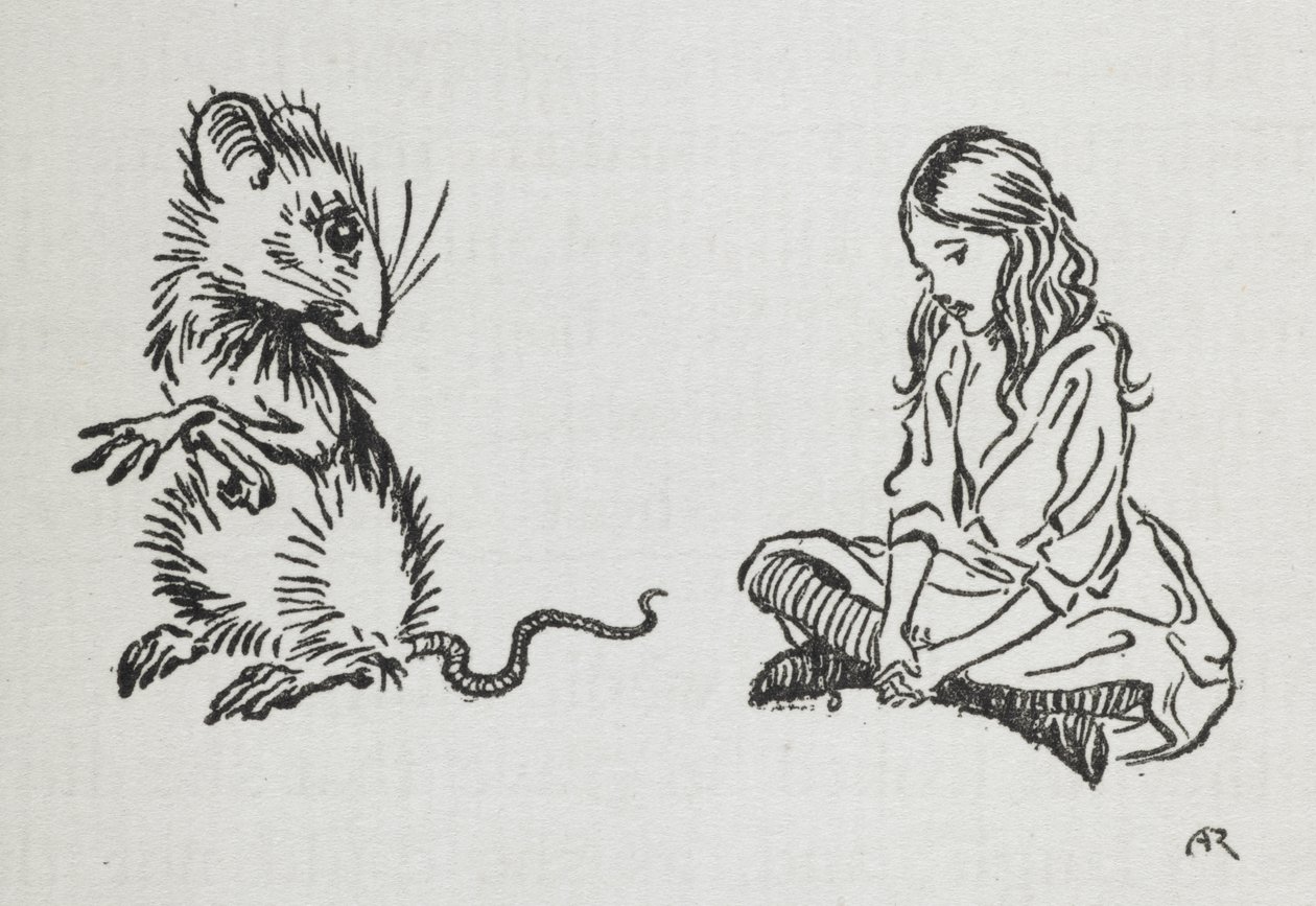 Alice und die Maus von Arthur Rackham