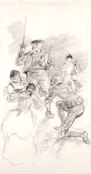 Don Quixote verbeugt sich von Arthur Rackham