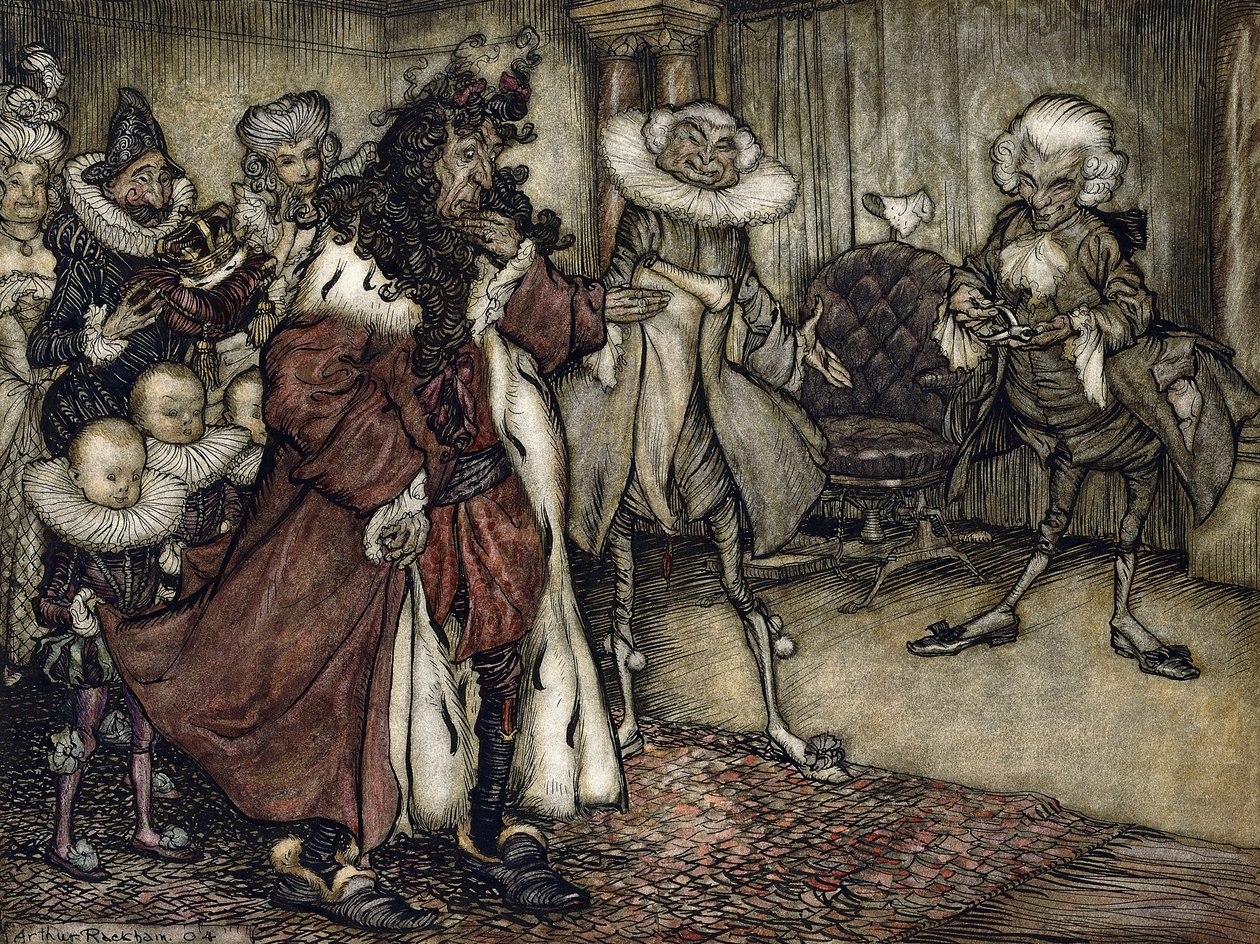Den König vorbereiten von Arthur Rackham
