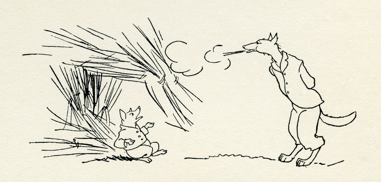 Die drei kleinen Schweinchen von Arthur Rackham