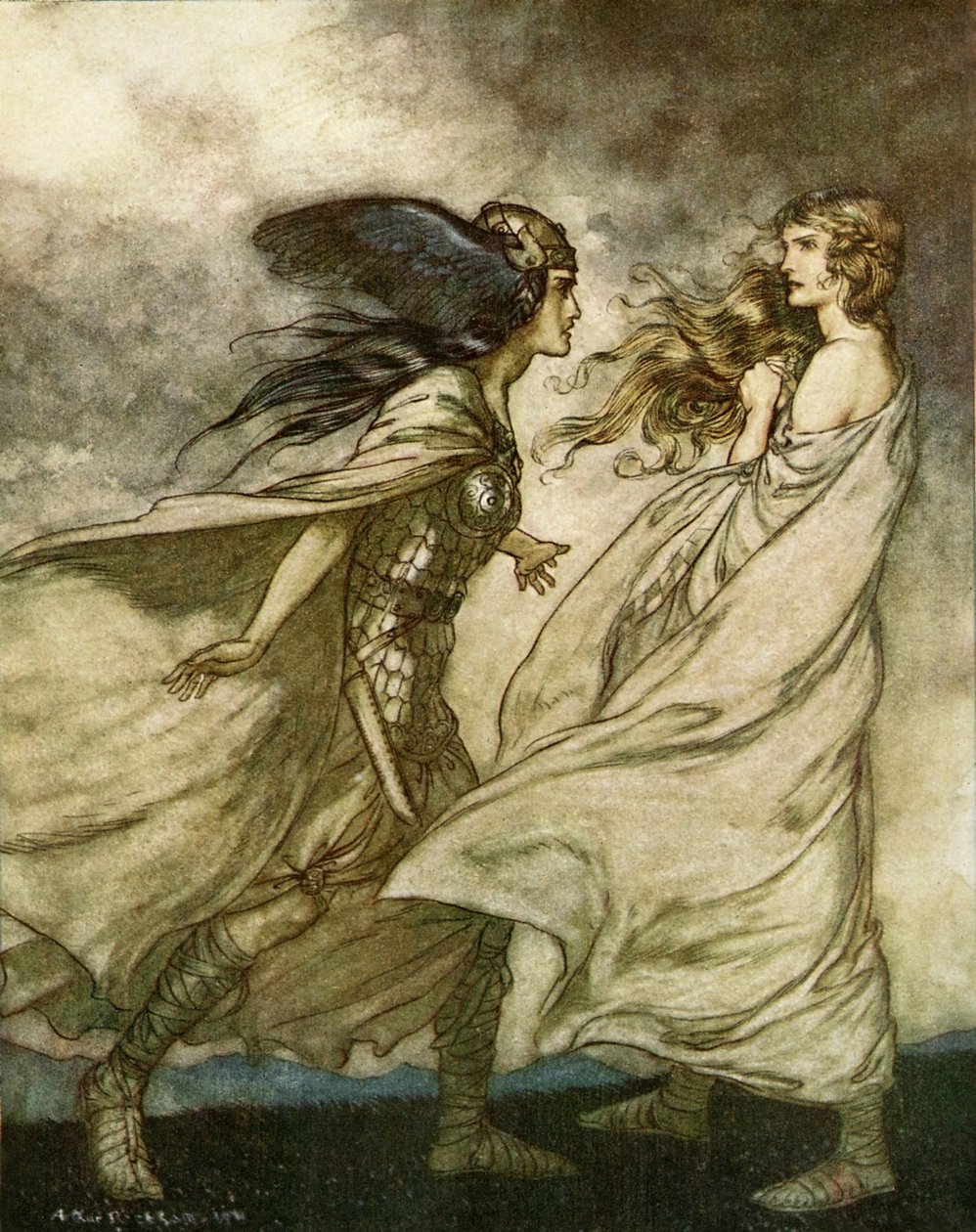 Die Götterdämmerung von Arthur Rackham