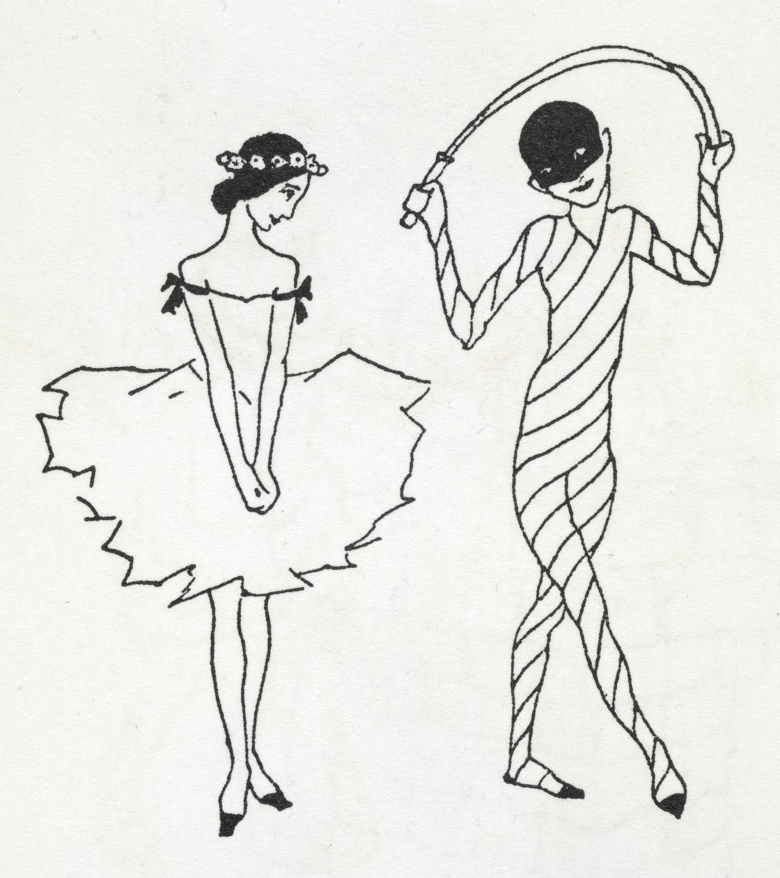 Zwei Tänzer von Arthur Rackham