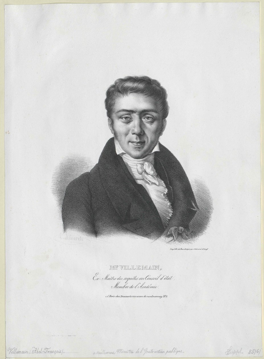Abel-François Villemain von Artist Unknown