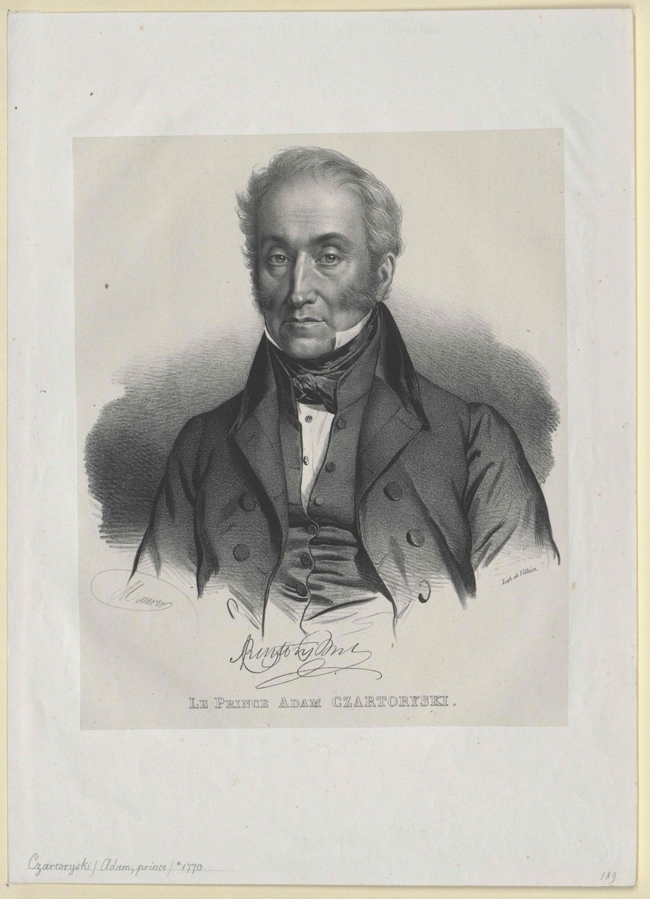 Adam Georg Graf Czartoryski von Artist Unknown