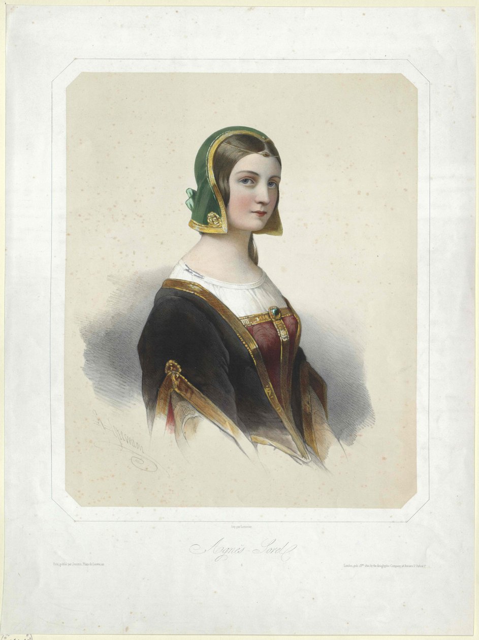 Agnes Sorel (Druck) von Artist Unknown