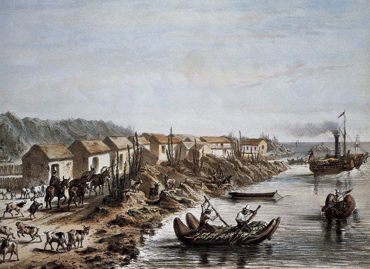 Chile. Hafen von Huasco von Artist Unknown
