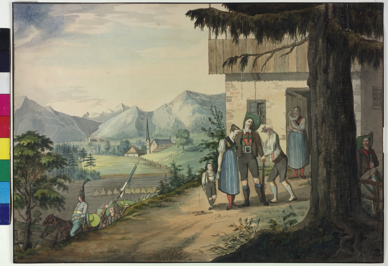 Abschied des Tiroler Landesverteidigers von Artist Unknown