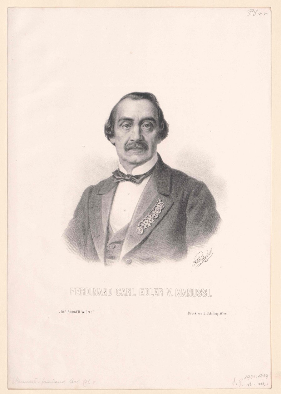 Ferdinand Karl von Manussi von Artist Unknown