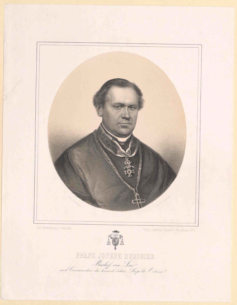 Franz Joseph Rudigier von Artist Unknown