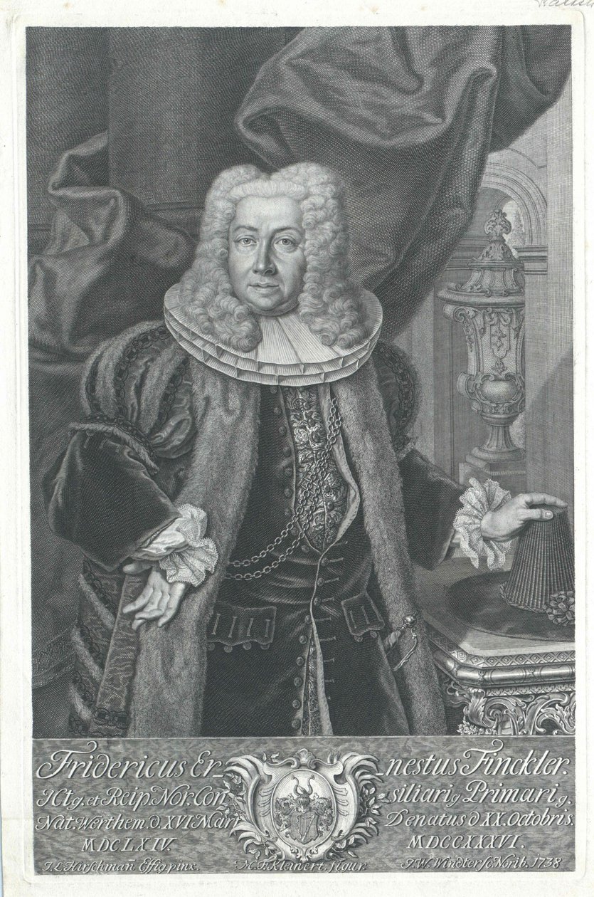 Friedrich Ernst Finckler von Artist Unknown