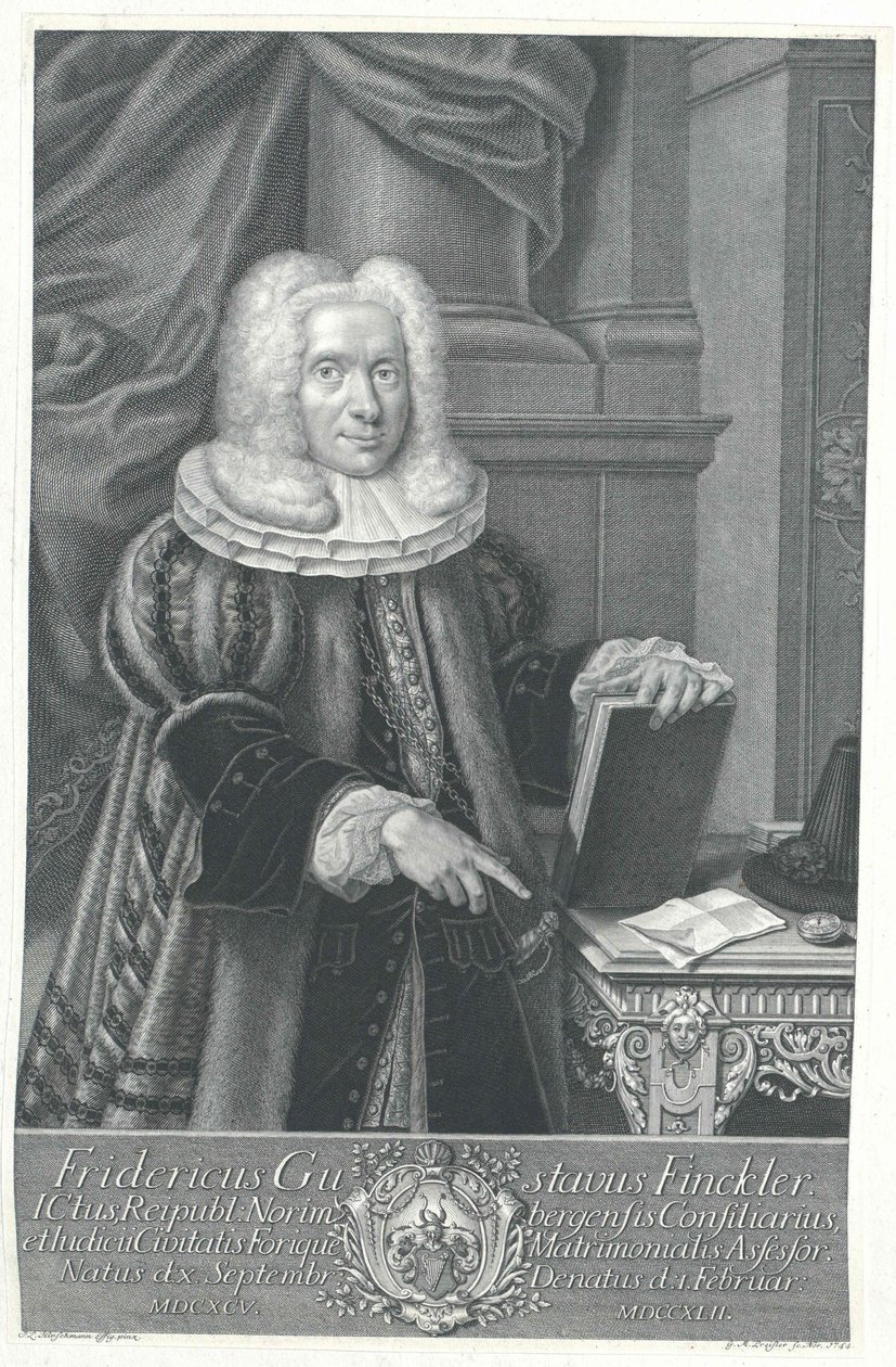 Friedrich Gustav Finckler von Artist Unknown