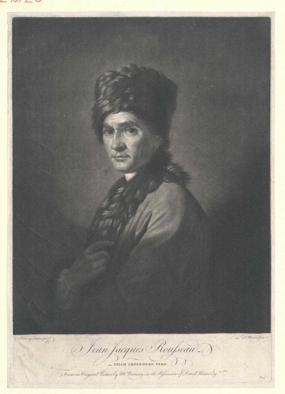 Jean-Jacques Rousseau von Artist Unknown